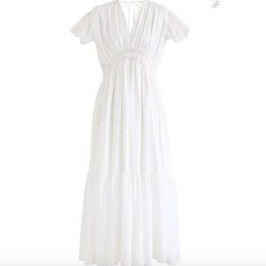 Chicwish White Eyelet Maxi Dress
